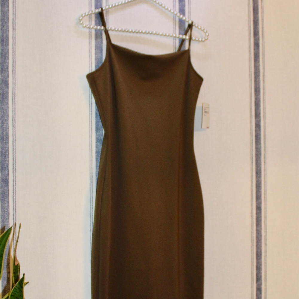 Good American / Scuba Dress / Mocha / Size 3 (large)